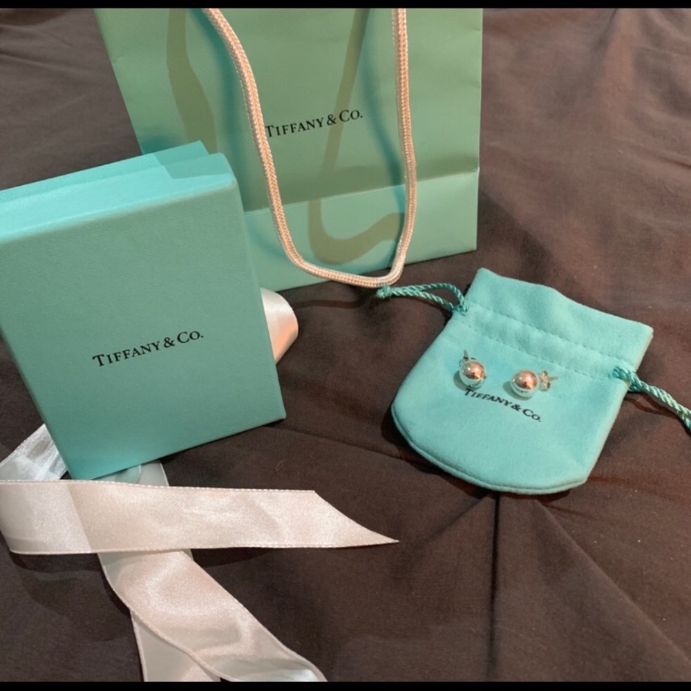 Tiffany & CO. sterling silver ball earrings